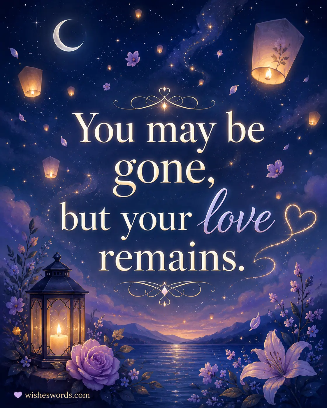Gentle pastel remembrance illustration conveying eternal love for a mother who has passed away.