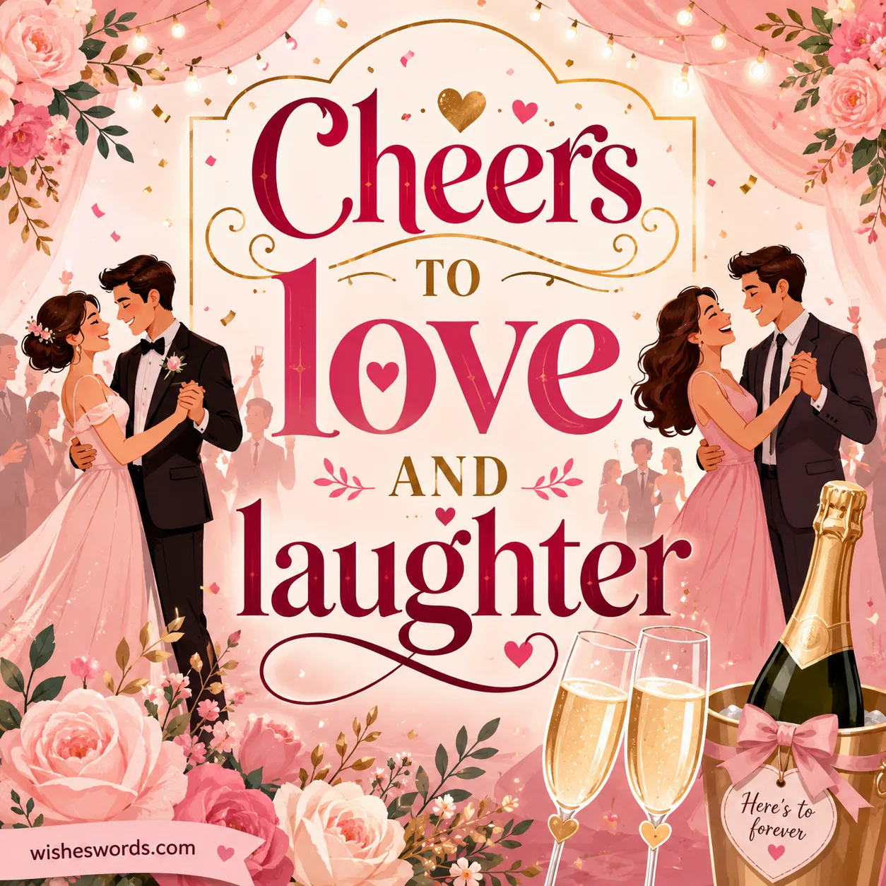 Cheers to love and laughter