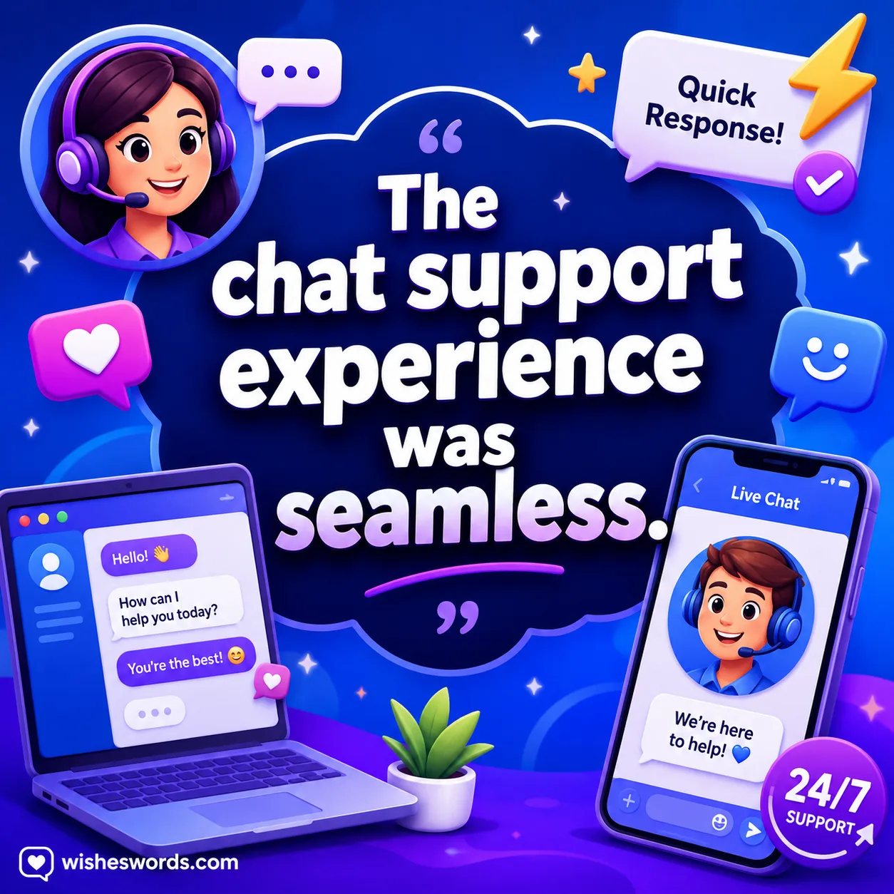 Fast and seamless online customer support experience