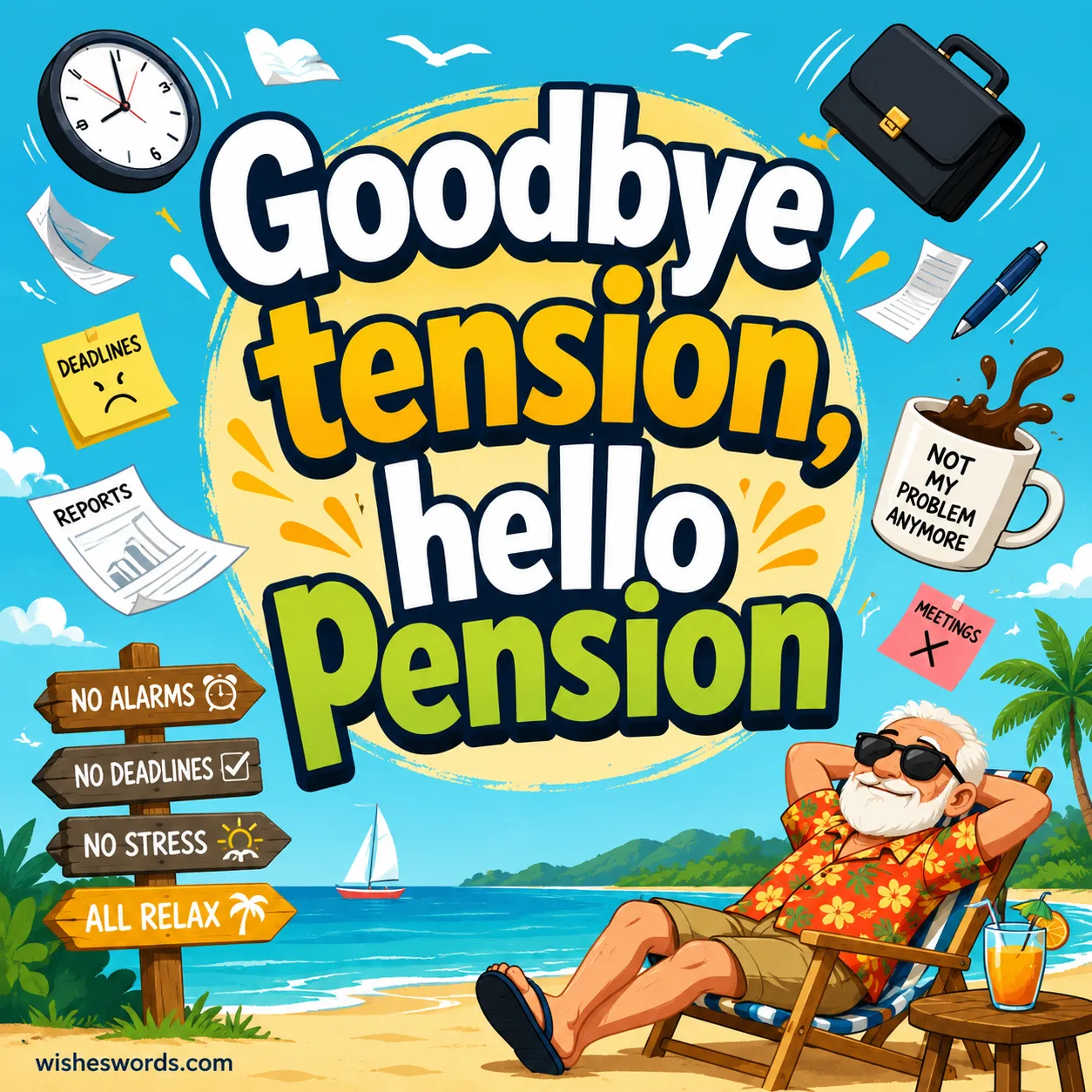 Goodbye tension, hello pension