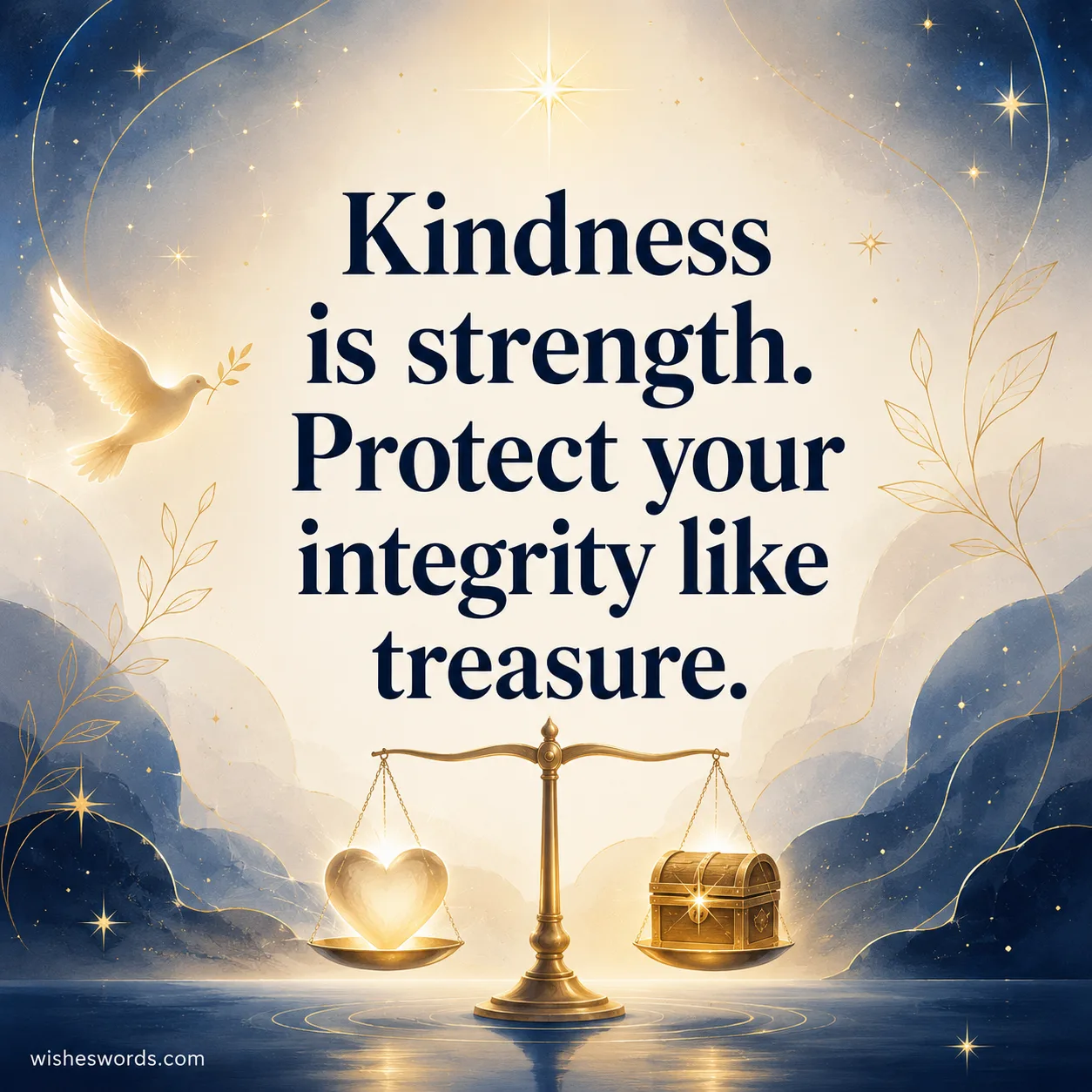 Kindness and integrity are your greatest strengths