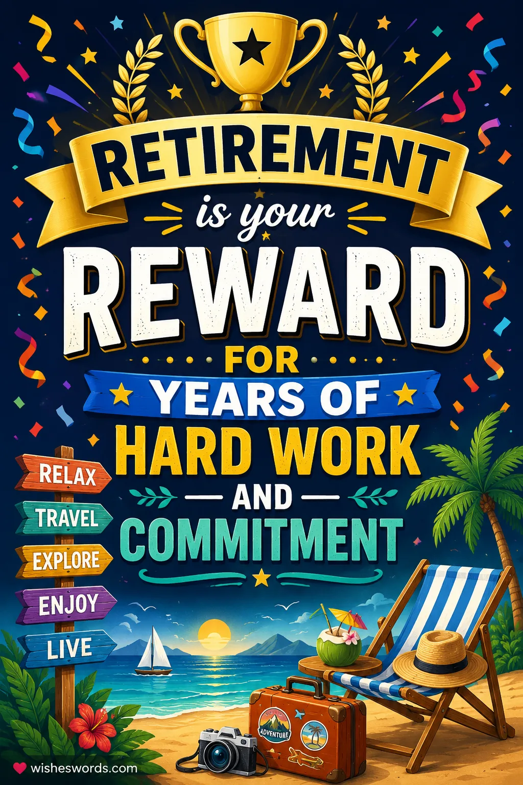 Retirement is your reward for years of hard work and commitment