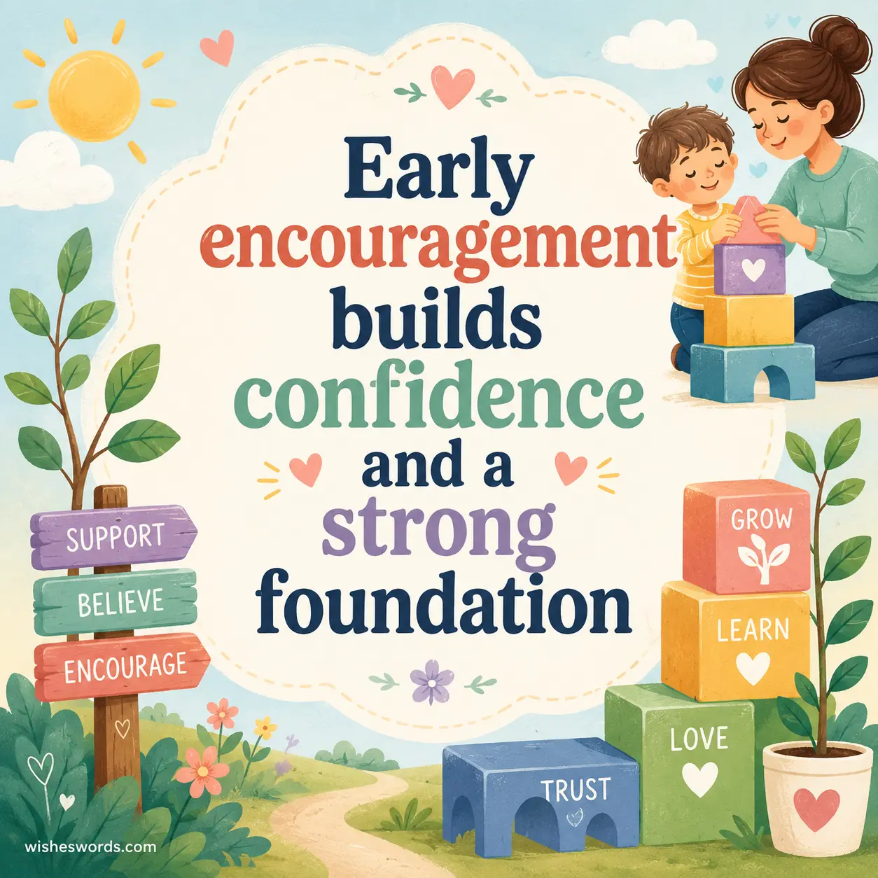 Early encouragement builds confidence and a strong foundation