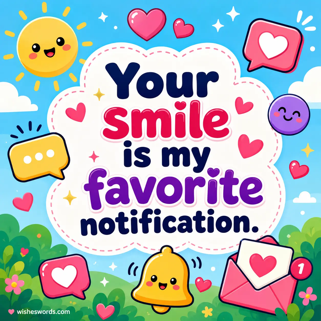 Your smile is my favorite notification.