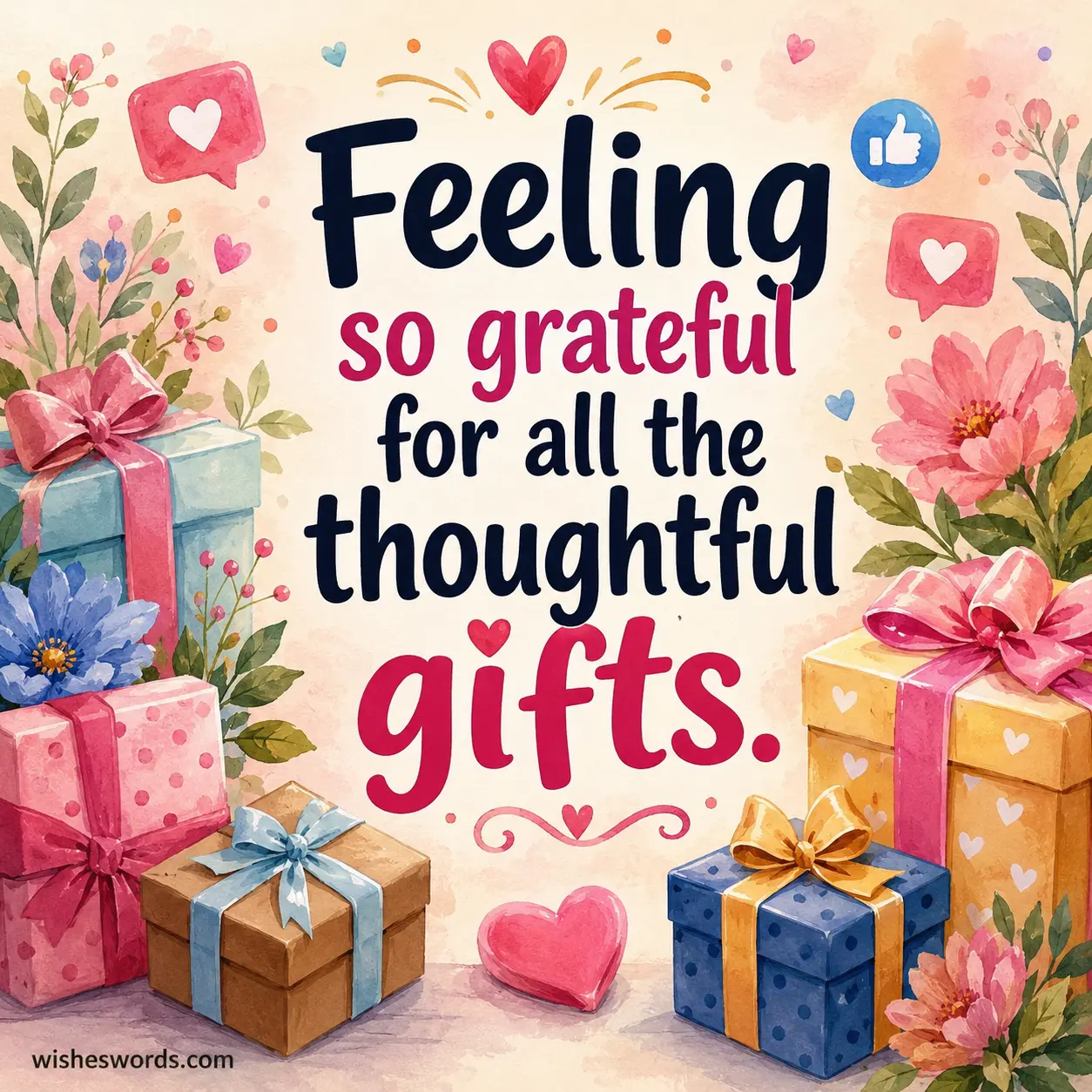 Feeling so grateful for all the thoughtful gifts.