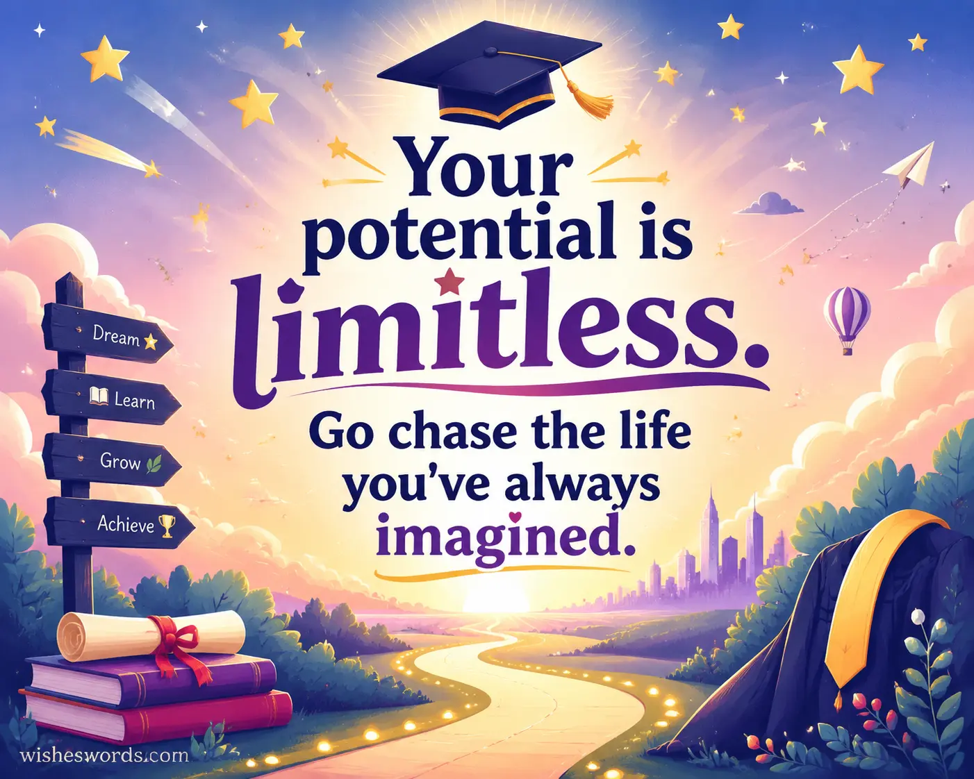 Your potential is limitless graduation encouragement