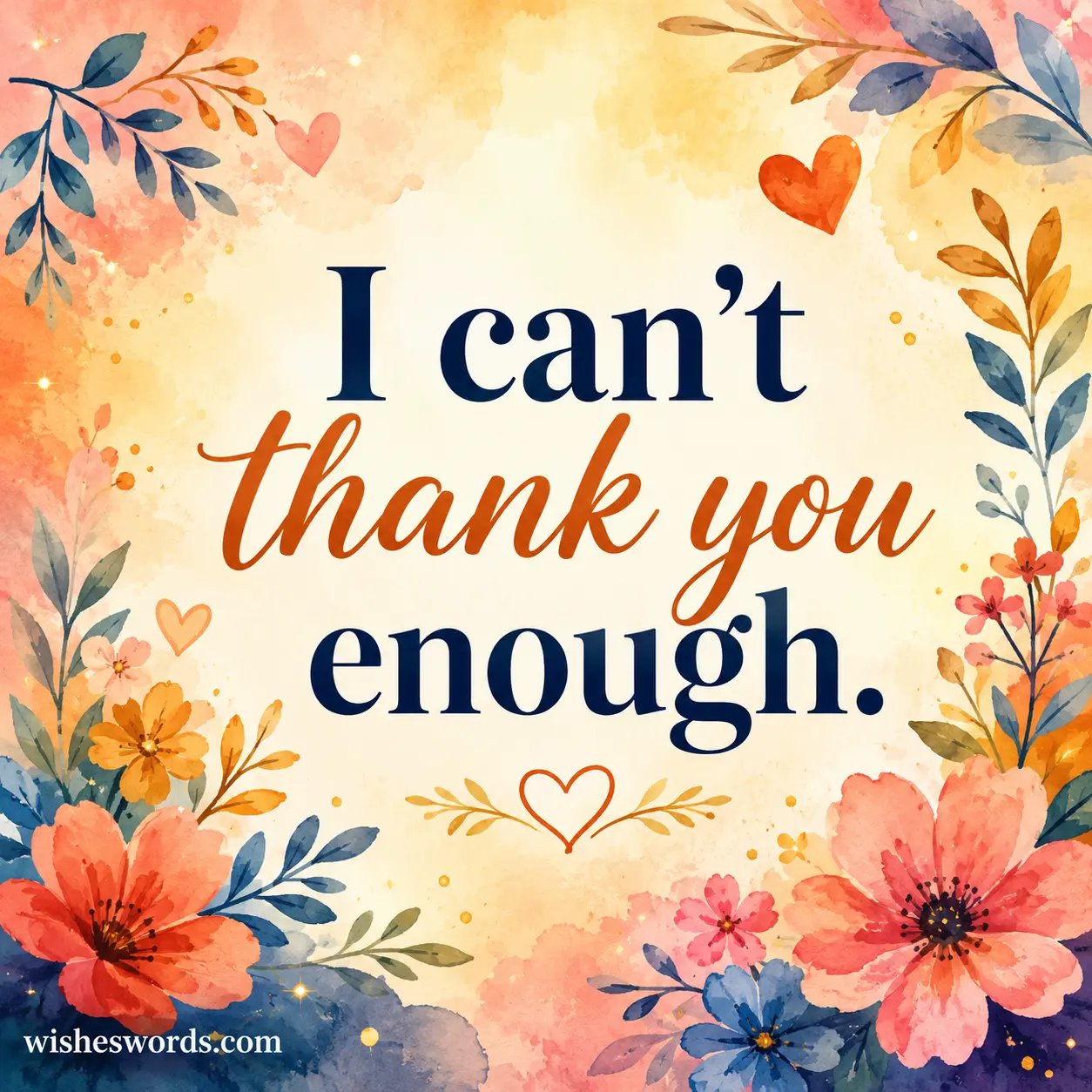 I can't thank you enough.
