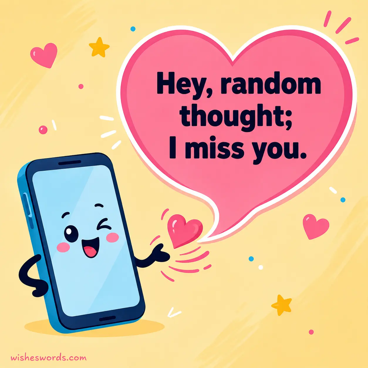 Hey, random thought; I miss you.